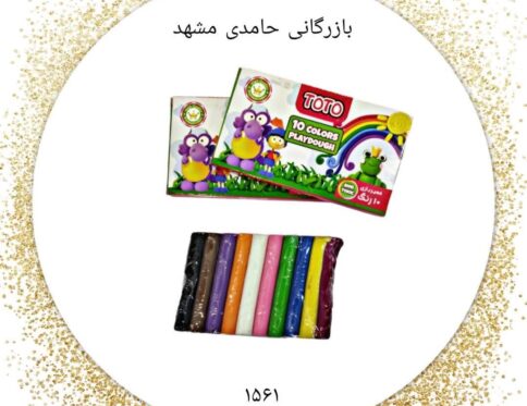 خمیربازی مقوایی توتو۱۰رنگ کد۱۵۶۱ کارتن۱۴۴بسته